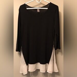 Black and White Women's Top